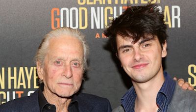 Michael Douglas reacts to son Dylan's new venture into the spotlight