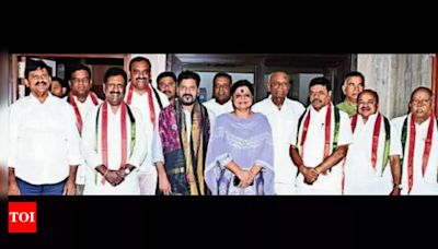 Amavasya forces 6 BRS MLCs’ midnight jump into Congress fold | Hyderabad News - Times of India