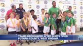 Soccer teams recognized after shots-fired incident
