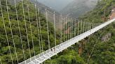 Vietnam is home to the world's longest glass-bottomed bridge — take a look at the 2,000-foot pedestrian walkway, suspended high above a valley