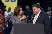 VP contender J.B. Pritzker met twice with Kamala Harris vetting team