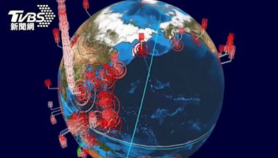 狂震破千次！全球地震3D圖 台灣成「世界最高」
