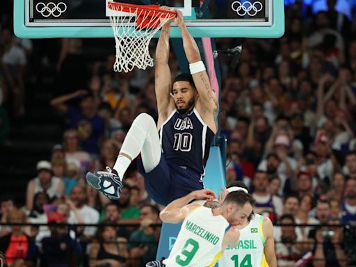 Celtics stars' stellar defense helps USA beat Brazil, advance to semis