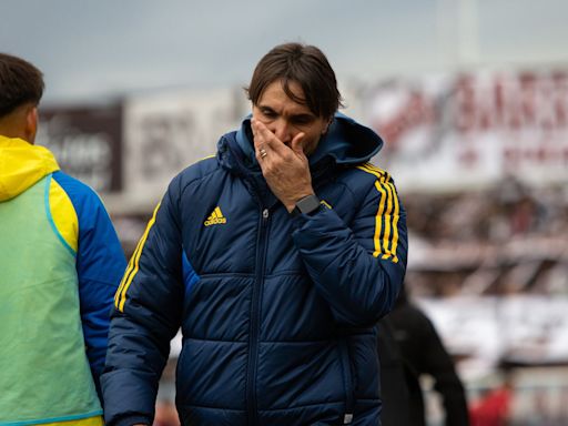 Diego Martínez no dudó en culpar a Marcos Rojo por la derrota de Boca: “Su expulsión condicionó el partido”