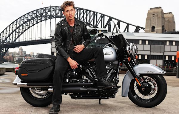 Austin Butler Looks Cool in Leather While Embracing ‘The Bikeriders’ Aesthetic