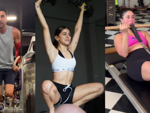 From Ranbir Kapoor's muscle ups to Alaya F's stability ball routine: Celebs provide fitness Friday inspo
