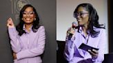 Keke Palmer Does Power Dressing in Monochrome Lilac Michael Kors Collection Suit for ‘The Tonight Show’ FYC Event