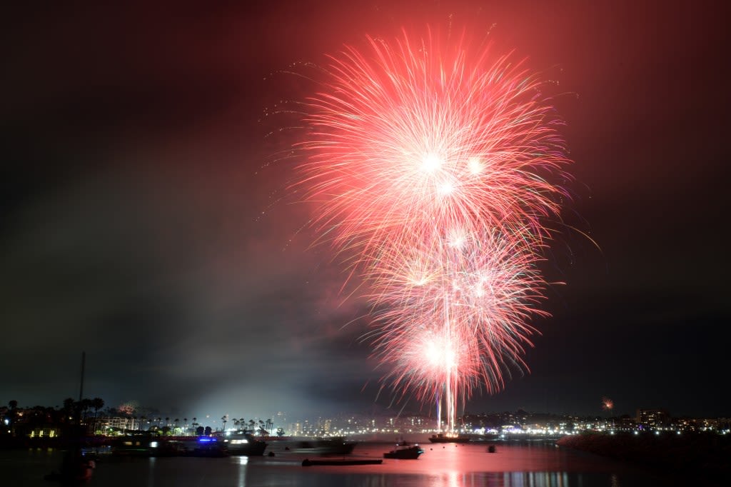 July 4 fireworks – and drones, too – light up the night around Los Angeles County