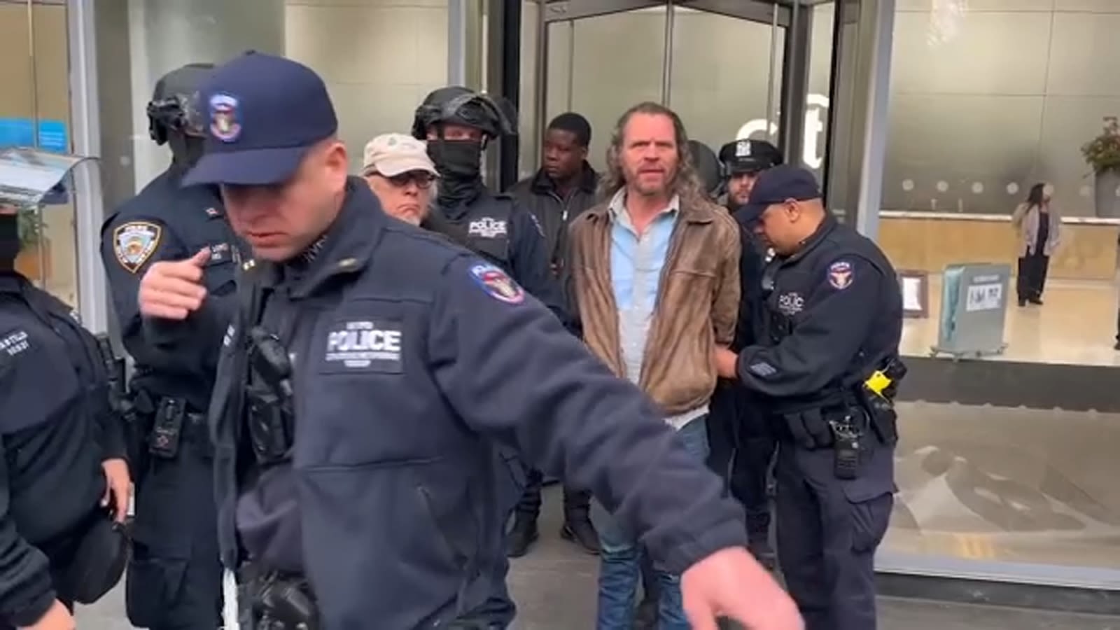 Climate protest outside Citigroup NYC headquarters leads to arrests