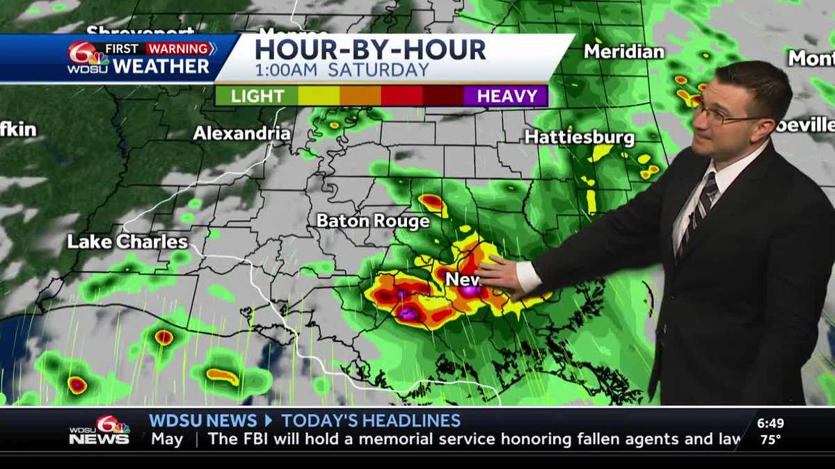 More showers and storms possible Friday afternoon and evening