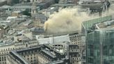 Fire breaks out in London restaurant leaving plumes of smoke in the air