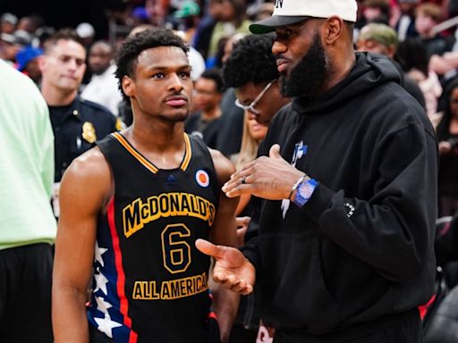 Bronny James, LeBron's Teen Son, Picked By LA Lakers In NBA Draft | NBA News