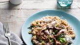 Start Veganuary right with this mushroom miso risotto with chilli oil