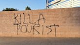 Spanish protests take dark turn as 'kill a tourist' graffiti appears in Mallorca