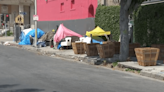 Hollywood businesses install planters on sidewalk to deter homeless encampments