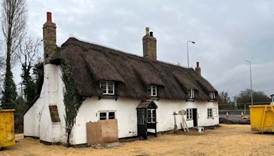 Demolition of listed cottages beside A1 completed