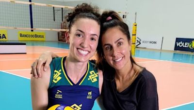 Carol Barcellos entrevista jogadora de vôlei Gabriela Guimarães para nova série do 'É de casa'