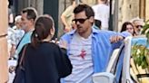 Harry Styles Enjoys Day Out with Friends While Vacationing in Italy