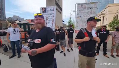 Neo-Nazis are filmed hurling disgusting racist slurs at black children