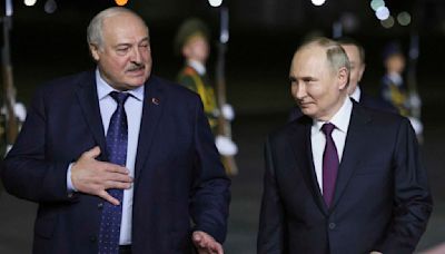 Putin arrives in neighboring Belarus for a two-day visit with a key ally