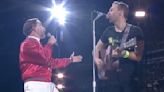 Coldplay and Steve Coogan’s Alan Partridge Cover Kate Bush and ABBA at London Concert: Watch