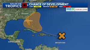 Tropical disturbance gets more organized in Atlantic