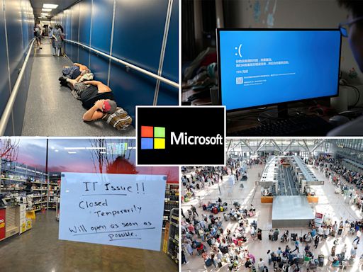 Microsoft IT outage live: NHS hospital declares critical incident and airports hit in global chaos