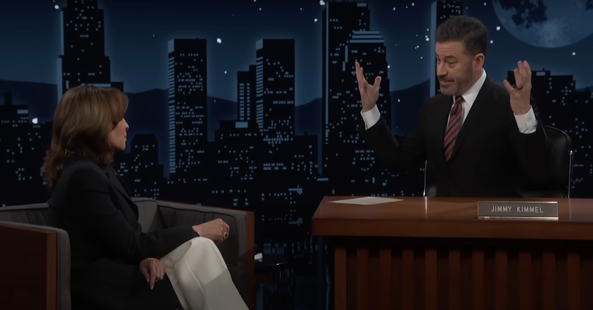 Jimmy Kimmel Asks Kamala Harris If He Should Be Worried About Trump Targeting His ‘Enemies’