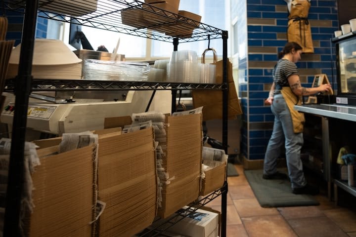 Black plastic and foam to-go containers are banned in Minneapolis. Restaurants are still getting up to speed.