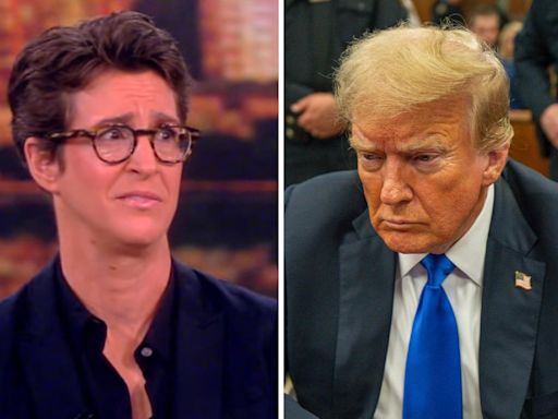 Rachel Maddow mocks Donald Trump trial on 'The View': "He's just a man and there's nobody here to support him, including his wife"