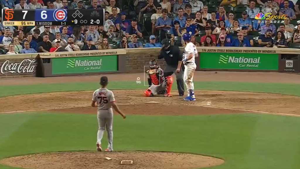 A horrendous strike call from an umpire had Patrick Wisdom and Giants announcers in disbelief