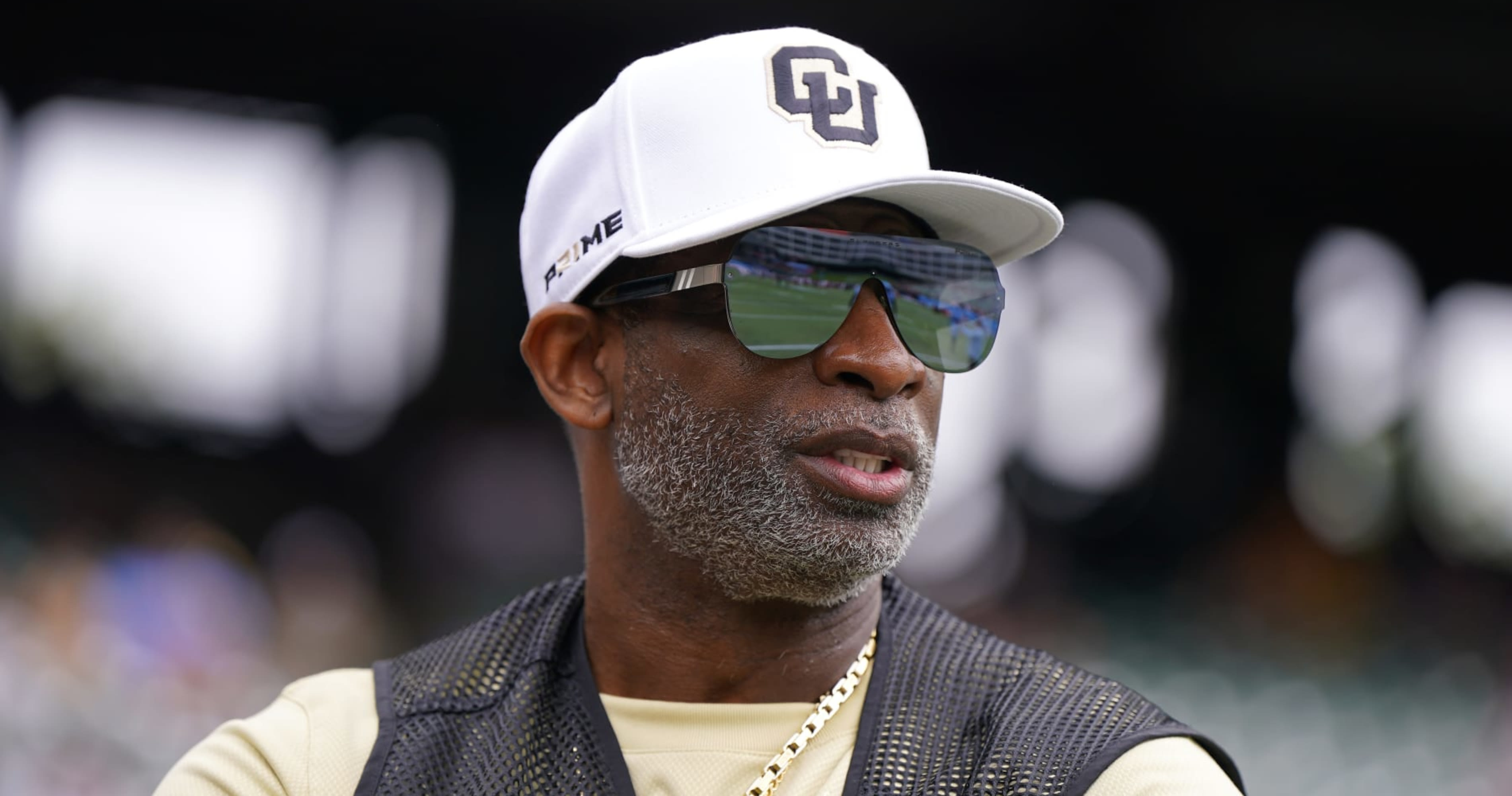 Deion Sanders Jokes About College Football 25 Photo Showing Colorado Player in Hoodie