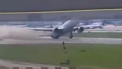 Boeing 777 drags tail hundreds of feet along runaway before takeoff