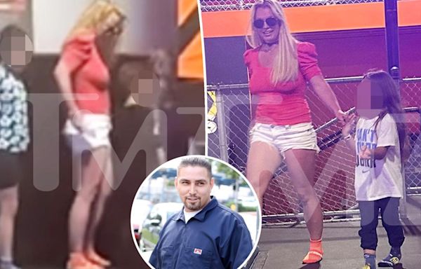 Britney Spears spends time with boyfriend Paul Soliz and three of his kids at trampoline park after reconciliation