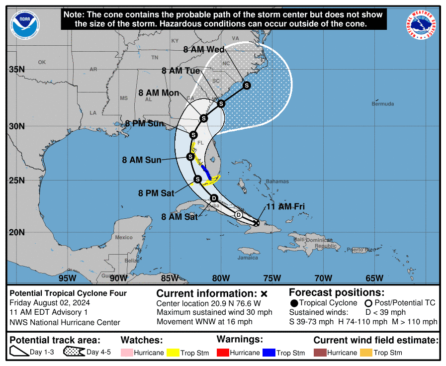 Hurricane forecasters expect Tropical Storm Debby to form, drench Florida