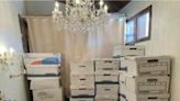 A photo attached to one of the indictments of Donald Trump shows stacks of boxes -- allegedly containing classified material -- in a bathroom at his Mar-a-Lago home in Florida