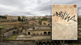 Tourist defaces ancient Roman wall on vacation, angering Italian authorities