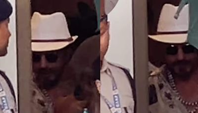 Shah Rukh Khan Turns Heads In Pearl Necklace and Beach Shirt, Fans Go Gaga; Watch Video - News18
