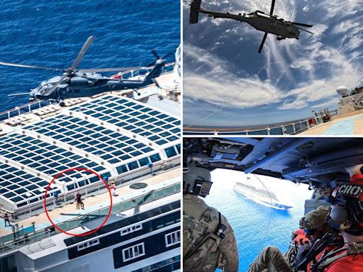 US Air Force airlifts cruise ship passenger, critically ill son in Atlantic Ocean in dramatic 8-hour rescue mission
