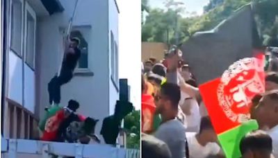 Video: Pakistani consulate attacked by 'Afghans' in Germany, flag pulled down