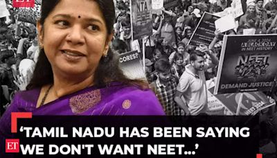 NEET row: Tamil Nadu has been saying we don’t want NEET, it is not fair, says DMK MP Kanimozhi