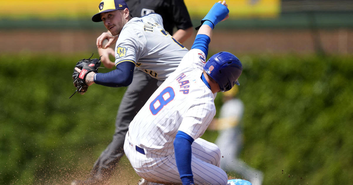 Chicago Cubs give up 3 runs in 8th to lose to Milwaukee Brewers 3-1