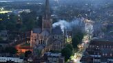 Hundreds watch fire training exercise at cathedral