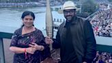 Chiranjeevi and wife Surekha Konidela share a ‘delightful moment’ at Paris Olympics 2024 inaugural event; express wishes for Indian players