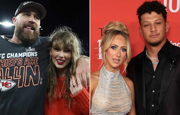 Taylor Swift, Travis Kelce, Patrick Mahomes and Brittany Mahomes Enjoy Las Vegas Date Night