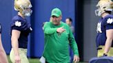 Notre Dame Notebook: Mike Denbrock Talks Offensive Line, Young Standouts