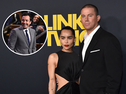 Channing Tatum's Zoë Kravitz comment interrupts Jimmy Fallon interview