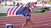 Abby Steiner wins gold with United States' 4x100-meter relay team at world championships