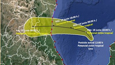 ¿Cuándo se convertirá el ciclón del golfo de México en la tormenta tropical Alberto y cuándo tocará tierra?