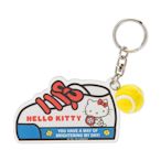 【震撼精品百貨】Hello Kitty 凱蒂貓~HELLO KITTY活力網球系列造型壓克力鑰匙圈